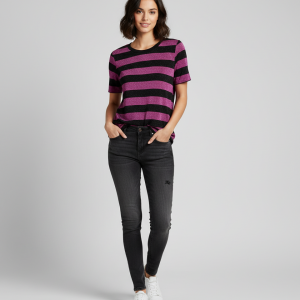 T-shirt a righe Tg. U.